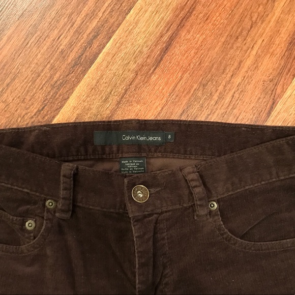 Calvin Klein Brown Cords Size 8 - Picture 3 of 3